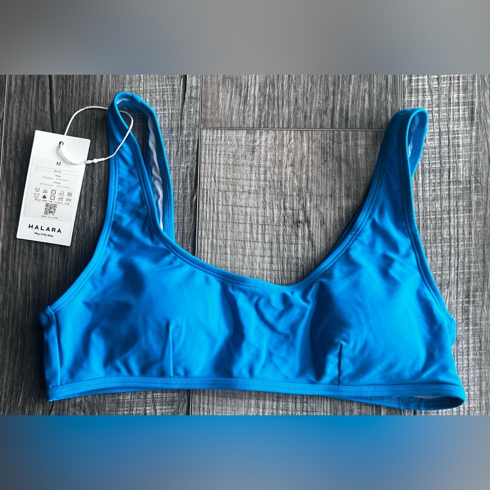 Halara Blue Sports Bra or Swim Top